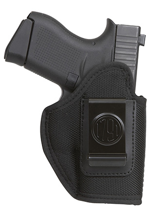 [810102210845] 1791 Gunleather PNIWB3BLKL Premium Nylon  IWB Size 03 Black Ballistic Nylon Clip-On Left Hand
