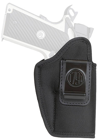 [810102210852] 1791 Gunleather PNIWB4BLKL Premium Nylon  IWB Size 04 Black Ballistic Nylon Clip-On Left Hand