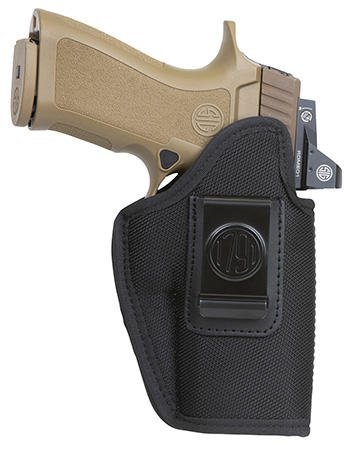 [810102210869] 1791 Gunleather PNIWB5BLKL Premium Nylon  IWB Size 05 Black Ballistic Nylon Clip-On Left Hand