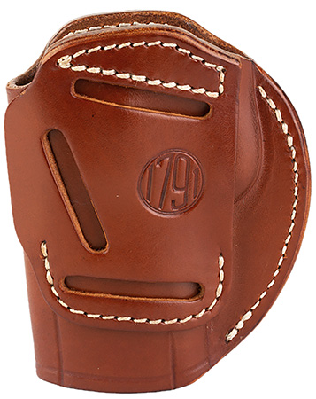 [810102210456] 1791 Gunleather 3WH6CBRA 3-Way  IWB/OWB Size 06 Classic Brown Leather Belt Loop Fits Beretta 92 Fits Walther PPQ Fits Sig P320 Ambidextrous Hand