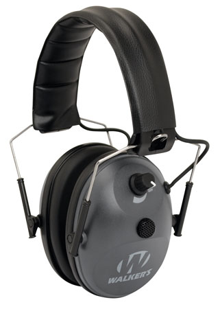 [888151014820] Walker's GWPWLK1MEM Single Mic Electronic Muff 24 dB Over the Head Gray/Black Polymer
