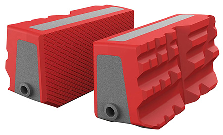 [813119014734] Real Avid AVSFJMF Smart-Jaws Multi-Fit Sleeves Reversible Gray/Red Rubber Overmold