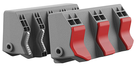 [813119014741] Real Avid AVSFJPF Smart-Jaws Tube-Fit Sleeves Reversible Gray/Red Rubber Overmold  &  Steel Side