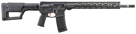 [736676085484] Ruger 8548 AR-556 MPR  223 Wylde 30+1 18" Proof Research Carbon Fiber Barrel, Gray w/Red Accent Cerakote Finish, 15" Free-Float Handguard, Magpul PRS Stock, Magpul K2 Grip
