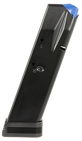 [765595800304] Mec-Gar MGCZ7510M   10rd Extended 9mm Luger Fits CZ Competition 75B/CZ Competition 85B/CZ Competition SP-01/CZ Competition Shadow/CZ Competition Shadow 2 Blued w/Anti-Friction Coating Carbon Steel