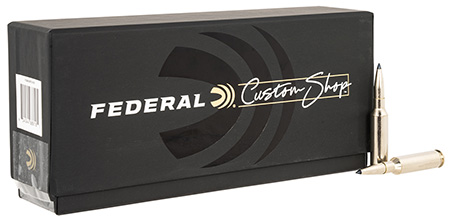 [604544688160] Federal FCS65CRDTA1SC Custom Rifle Ammo Custom Shop 6.5Creedmoor 130gr Terminal Ascent 20/Box