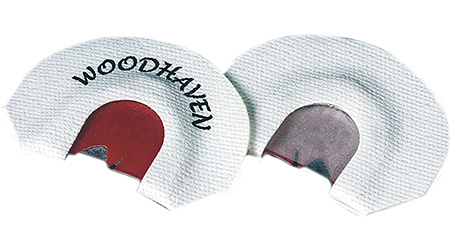 [854627000437] Woodhaven WH122 Red Scorpion  Diaphragm Call Triple Reed Attracts Turkey White
