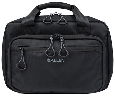[026509067757] Allen 3639 Double Pistol Bag Black Nylon Holds 2 Handguns