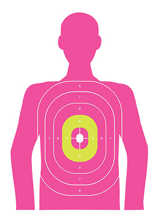 [026509067986] EZ-Aim 15646 In the Pink  Paper Works w/Handgun/Shotgun/Airsoft Gun/BB Guns/Pellet Gun 12 x 18 Pink 8 Pack