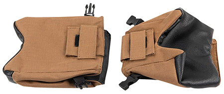[026509068679] Allen 18419 X-Focus Unfilled Front/Rear Shooting Bag Combo Tan/Black 600D Polyester