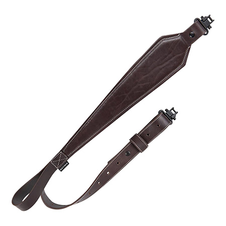 [026509067863] Heritage Cases 8511 Plain Dark Leather  Dark Mahogany Leather 28"-35" OAL Rifle