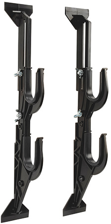 [026509174509] Allen 17450 Gun/Accessory Rack  Black Plastic Holds 2