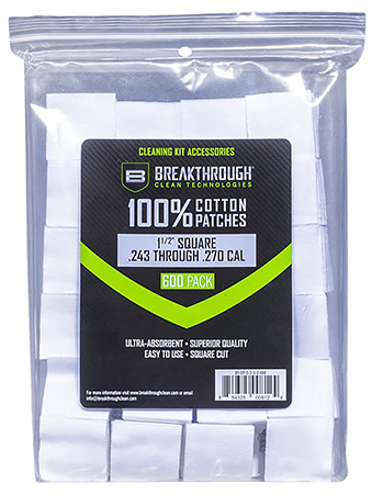 [854325008124] Breakthrough Clean BTCPS112600 Square Patches 243/270 Cal 600 pieces