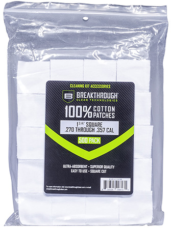 [854325008131] Breakthrough Clean BTCPS134500 Square Patches 270/357 Cal 1.75" 500 pieces