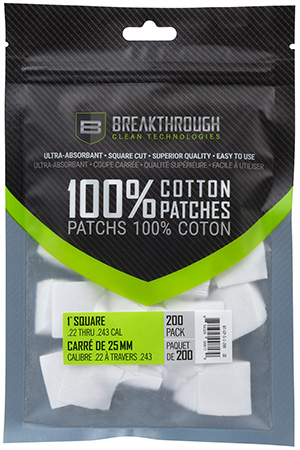 [854325008179] Breakthrough Clean BTCPS1200 Square Patches .22-243 Cal 200 pieces