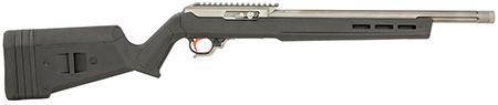 [879971008175] Tactical Solutions ATEGMGBMBLK X-Ring VR 22 LR 10+1 16.50" Gunmetal Gray Target Crown Barrel, Gun Metal Gray w/ Attached Scope Rail Receiver, Black Magpul X-22 Hunter Stock, Ambidextrous