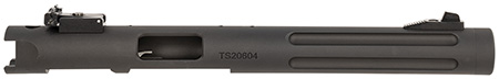 [856365001714] Tactical Solutions PL6TEMBRF Pac-Lite Barrel  &  Receiver 22 LR 6" Fluted Threaded Black Anodized Chrome Moly Steel, Fits Ruger 22/45/Mark I/II/III