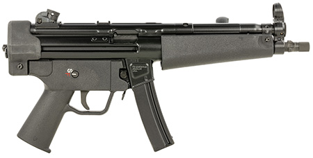 [897903003456] PTR 604 9CT  9mm Luger 20+1 9" Black Nitride 3-Lug Threaded Barrel, Black Plastic Handguard, Black Polymer Grips Includes 2 Magazines, Cable Lock, Single Point Bungee Sling