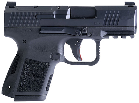 [787450865648] Canik HG7651N Mete MC9 9mm Luger 10+1 3.18" Black Steel Barrel, Tennifer w/Black Cerakote Optic Ready/Serrated Slide, Black Polymer Frame w/Picatinny Rail, Black Polymer Grips
