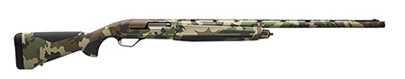 [023614857471] Browning 011765205 Maxus II  12 Gauge 3.5" 4+1 26", Woodland Camo, Synthetic Furniture with Overmolded Grip Panels, Fiber Optic Sight