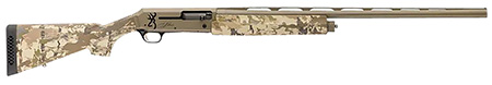 [023614855835] Browning 011438205 Silver Field 12 Gauge 3.5" 4+1 (2.75") 26", FDE Barrel/Rec, AURIC Camo Synthetic Stock With Textured Gripping Surface