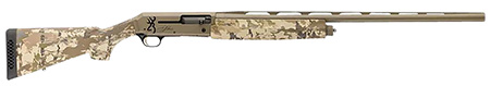 [023614855842] Browning 011438204 Silver Field 12 Gauge 3.5" 4+1 (2.75") 28", FDE Barrel/Rec, AURIC Camo Synthetic Stock With Textured Gripping Surface