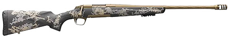 [023614856108] Browning 035582299 X-Bolt Mountain Pro Burnt Bronze SPR 6.8 Western 3+1 20" Fluted, Burnt Bronze Cerakote Barrel/Rec, Carbon Fiber Stock With Accent Graphics, Recoil Hawg Muzzle Brake