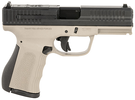 [850979006073] FMK FMKG49TG G3  9mm Luger 14+1 4" Stainless Steel Barrel, Black Optic Cut/Serrated Carbon Steel Slide, Titanium Gray Polymer Frame w/Picatinny Rail, Black Backstrap Grip
