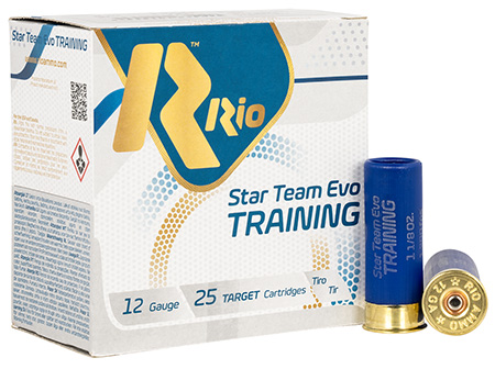 [8435101635028] Rio Ammunition STT3275 Star Team EVO Training 12Gauge 2.75" 1 1/8oz 7.5Shot 25 Per Box/10 Case