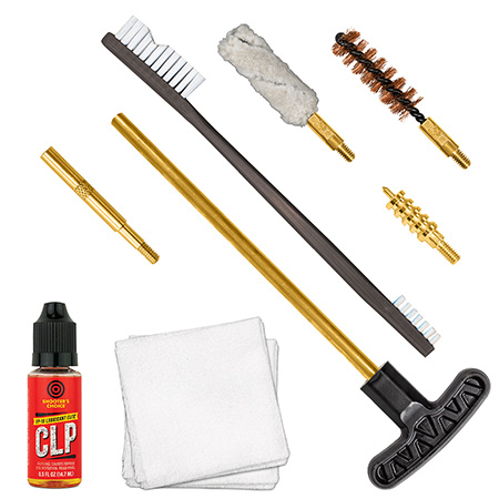 [014895008010] Otis FGSRS9MM 9mm Cleaning Kit For Pistol 9mm/.375/.38 Cal Yellow Plastic Box Case