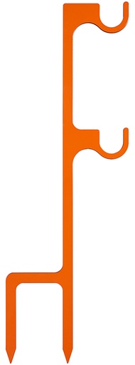 [076683002297] Champion Targets 44915C Impact Steel Double Hanger Stake Rimfire Orange