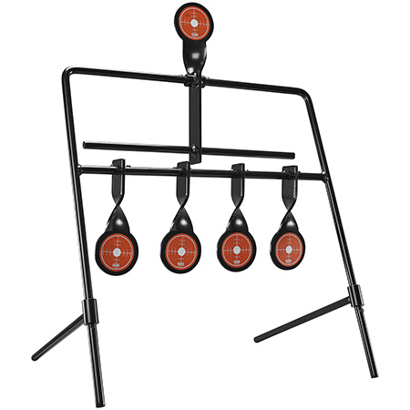 [076683013057] Champion Targets 40874 Gong Auto Reset Rimfire Black/Orange 6.83 lbs Standing 5 Targets
