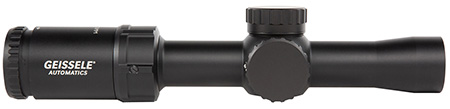 [817953027318] Geissele Automatics  Super Precision  Black Anodized Black 1-6x26mm 30mm Tube Illuminated DMRR-1 Reticle