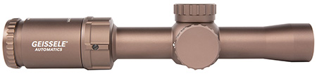[817953027325] Geissele Automatics  Super Precision  Desert Dirt Anodized 1-6x 26mm 30mm Tube Illuminated DMRR-1 Reticle