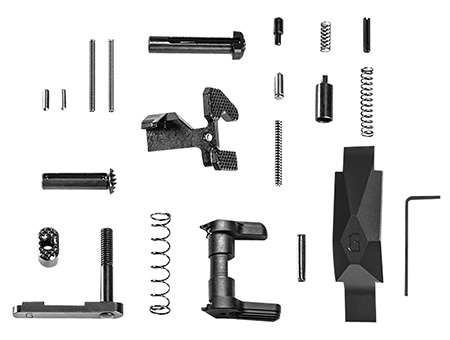 [817953025314] Geissele Automatics  Ultra Duty Lower Parts Kit Black, Ambi Safety, Oversized Bolt Release/Catch for AR-15