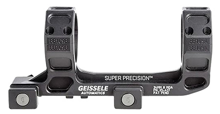 [817953020203] Geissele Automatics  AR15 Super Precision Scope Mount/Ring Combo Black Anodized