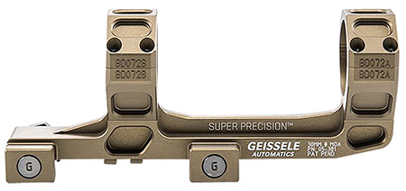 [817953020265] Geissele Automatics  AR15 Super Precision Scope Mount/Ring Combo Desert Dirt Color Anodized