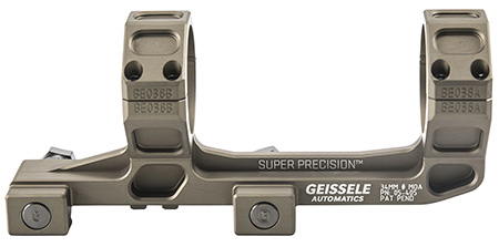 [817953020302] Geissele Automatics  AR15 Super Precision Scope Mount/Ring Combo Desert Dirt Color Anodized