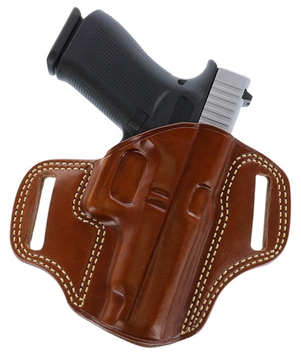 [601299025486] Galco CM880 Combat Master  OWB Tan Leather Belt Slide Fits Springfield XDM 4.5" Right Hand