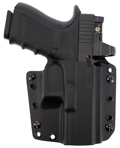 [601299021532] Galco CVS224RB Corvus  IWB/OWB Black Kydex Belt Loop Fits CZ P-10F/Glock 17 Gen 5/Zev Tech Right Hand