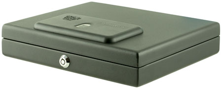 [672352010374] Bulldog BD4055B Magnum Top Load Vault Fingerprint ID Entry Black Powder Coat Steel Holds 1 Handgun 11.50" x 9.75" x 2.50"