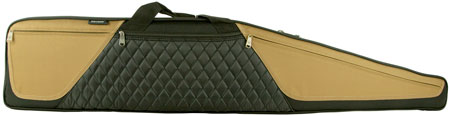[672352010398] Bulldog BD36044 Elite Rifle Case 44" Black w/Tan Panels Water-Resistant Nylon