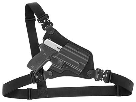 [601299025691] Galco HR880RB High Ready Chest Holster Fits Chest Up To 58 " Black Kydex/Nylon Shoulder/Torso Strap Fits Springfield XD 4"/XDM 4.5" Right Hand