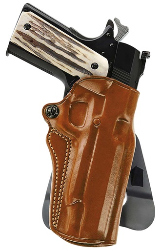 [601299015463] Galco SM2-800 Speed Master 2.0 OWB Tan Leather Paddle Fits CZ P-10M/Glock 43/43x Right Hand