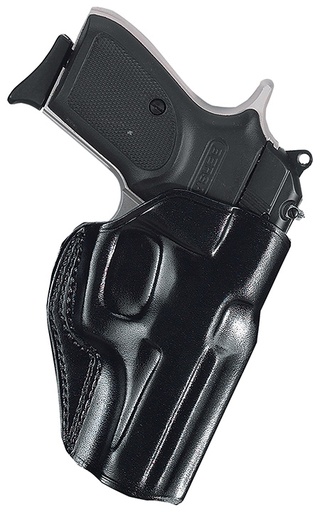 [601299023604] Galco SG858B Stinger  OWB Black Leather Belt Slide Fits S&W M & P .380 Shield EZ Fits 3-3.30" Barrel Right Hand