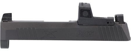 [798681665648] Sig Sauer 8900983 P365X Slide Assembly Fits Sig P365X  9mm Luger Black Nitride Stainless Steel Optic Cut/Serrated Slide XRAY3 Sights