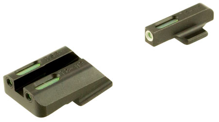 [788130024249] TruGlo TG13RS3A TFX  Black Green Tritium  &  Fiber Optic White Outline Front Sight Green Tritium  &  Fiber Optic Rear Sight Ruger American