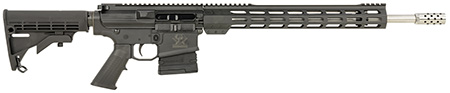 [638457791556] Great Lakes Firearms GL10308SSBLK AR-10  308 Win 20+1 18" Stainless, Black Rec, M-Lok Handgaurd, Carbine Stock, A2 Grip, Muzzle Brake