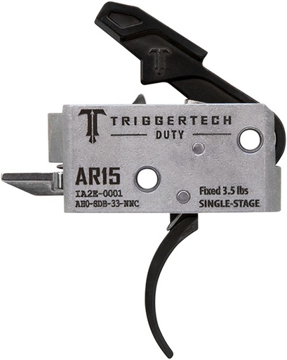 [885768003513] TriggerTech AH0SDB33NNC Duty  Curved Trigger Single-Stage 3.50 lbs Draw Weight Fits AR-15