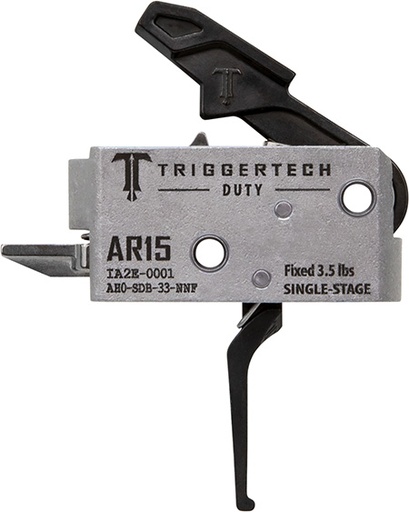 [885768003520] TriggerTech AH0SDB33NNF Duty  Flat Trigger Single-Stage 3.50 lbs Draw Weight Fits AR-15